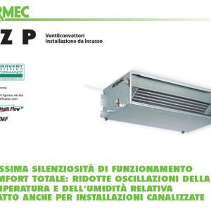 AERMEC – VENTILCONVETTORE FAN COIL DA INCASSO PAVIMENTO O SOFFITTO FCZ-P 450